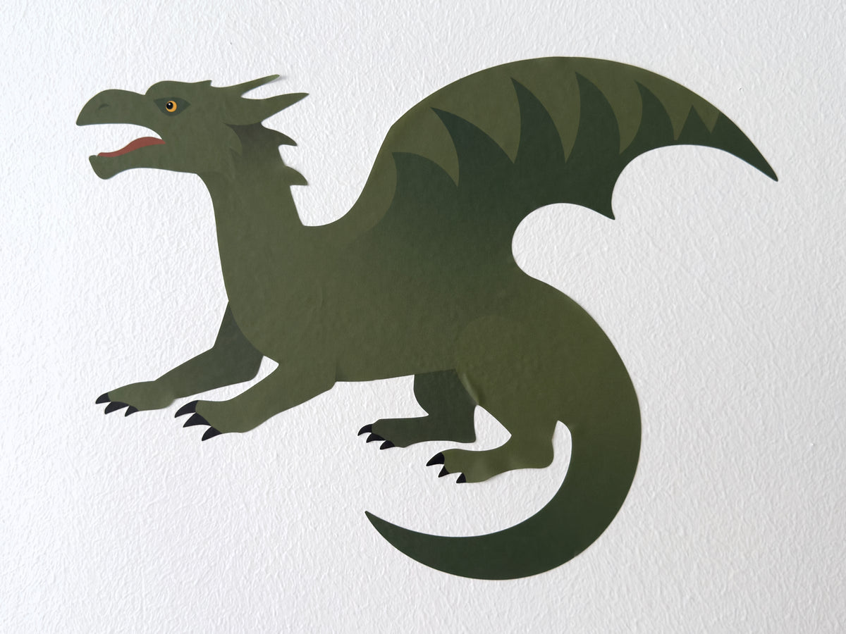 Wallsticker med dragen Nidhug på væg