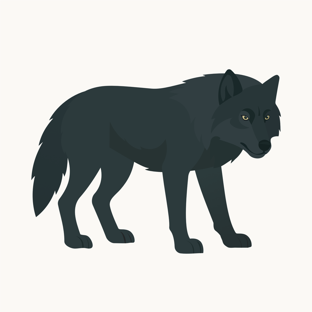 Wallsticker med Fenrisulven fra Little Northlings