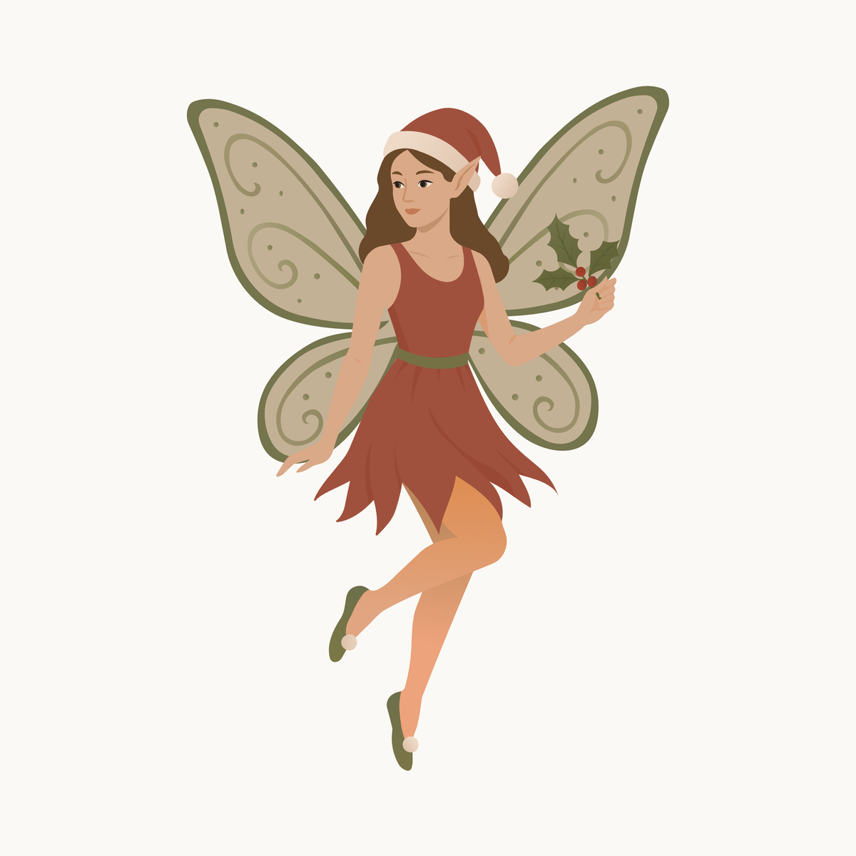 Wallsticker med julefeen Noëlle fra Little Northlings