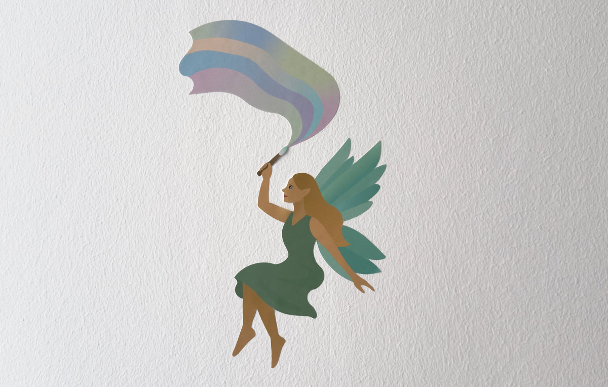 Wallsticker med Nordlysfeen på væg