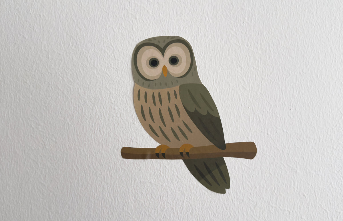 Wallsticker med ugle på væg