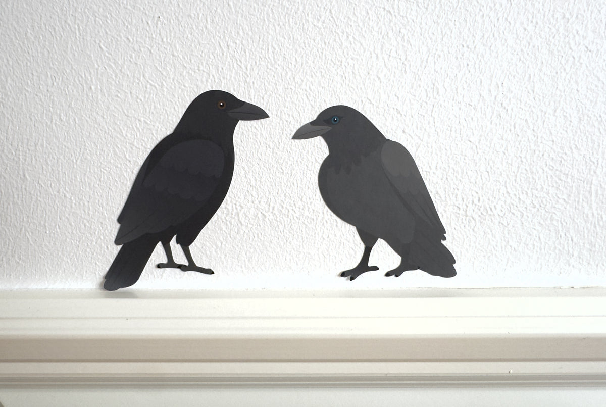 Wallstickers med Odins ravne på væg